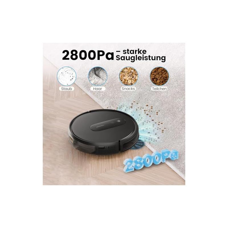 ロボット掃除機 2800Pa 強力吸引 お掃除クリーナー 音量調節 静音 120