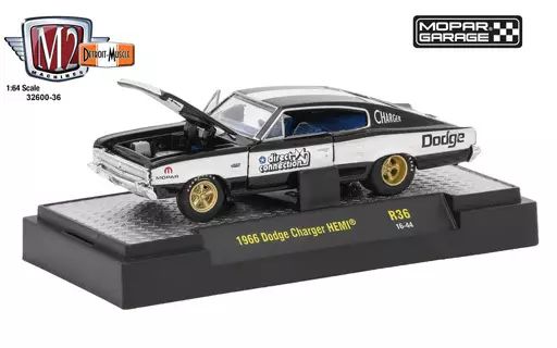 ビンテージプラモデル 中古】ミニカー 1/64 1966 Dodge Charger HEMI(グロスブラック