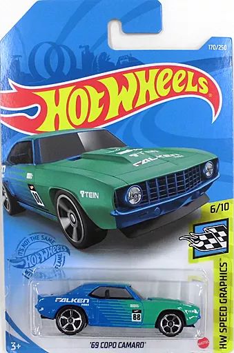 中古】ミニカー 1/64 '69 FORD CAMARO FALKEN #88(ブルー×ライト