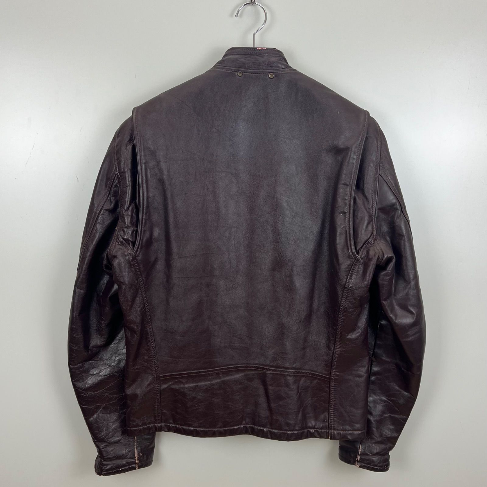 vintage 70s vintage LEATHER GARMENT single riders jacket 40 L