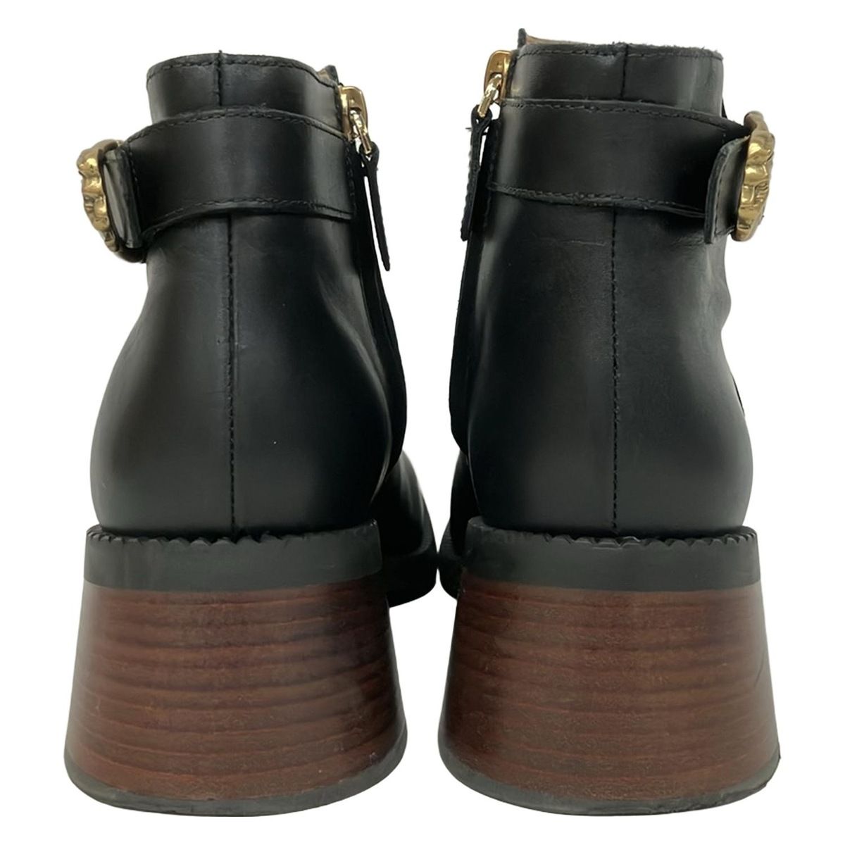 【美品】TOD'S トッズ　ショートブーツ　レディース　38 レザー約25センチ 美品】TOD'S トッズ ショートブーツ レディース 38 レザー約25センチ