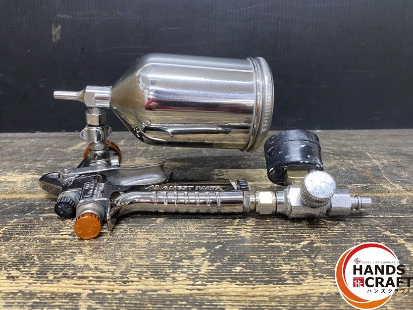 ○【中古品】アネスト岩田 W-101 小形スプレーガン 塗料カップ・手元