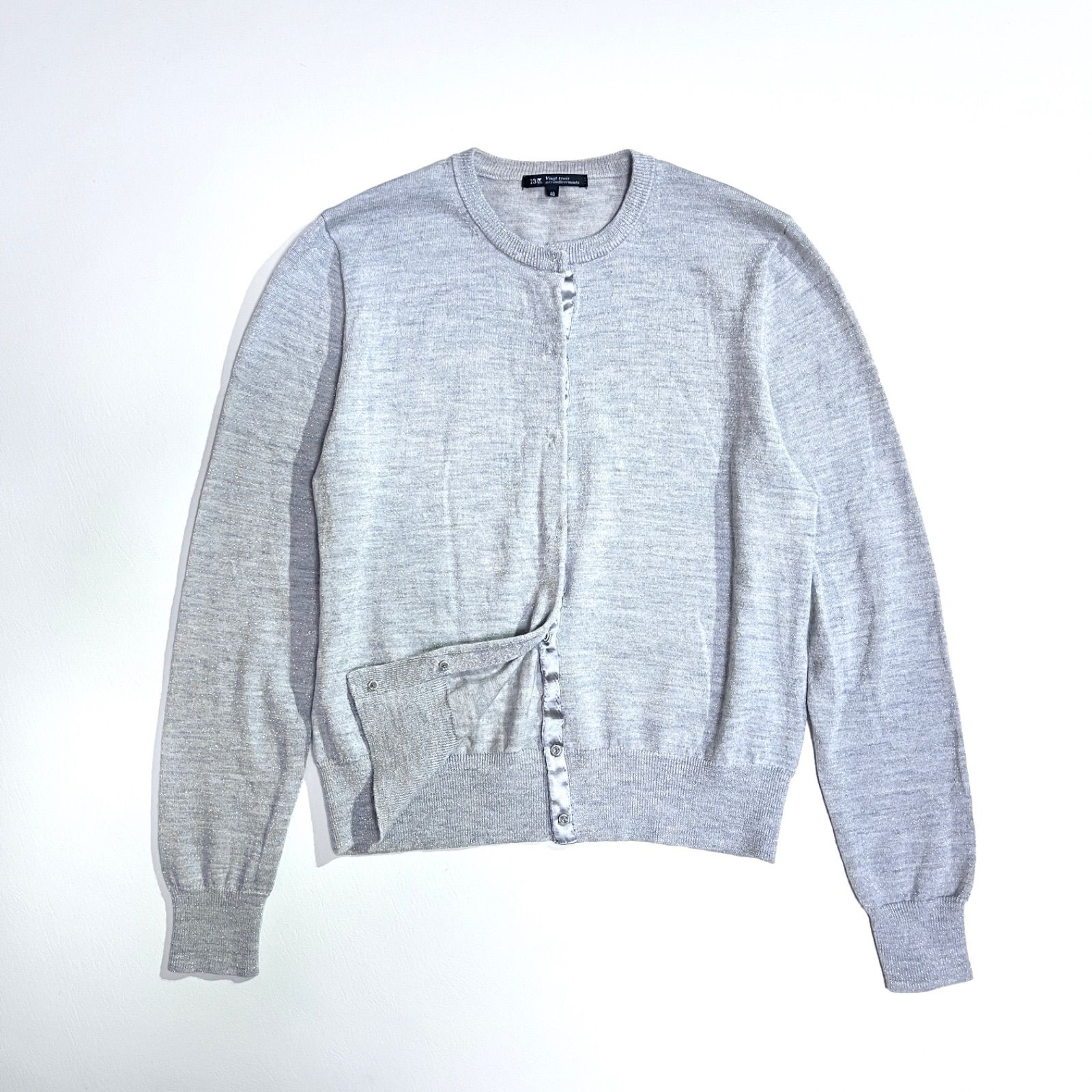 cZ50 23区 アンサンブル ニット セーター 半袖 長袖 セットアップ ラメ