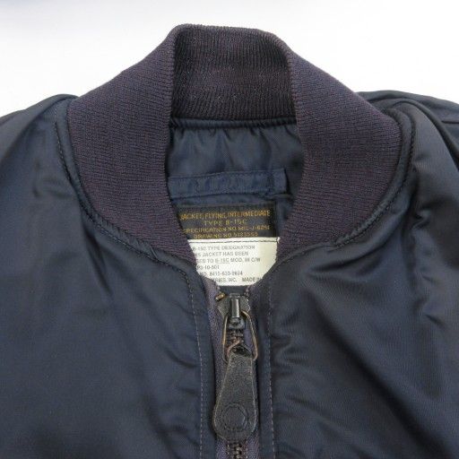 アルファ ALPHA INDUSTRIES B-15C フライトジャケット ブルゾン U.S.