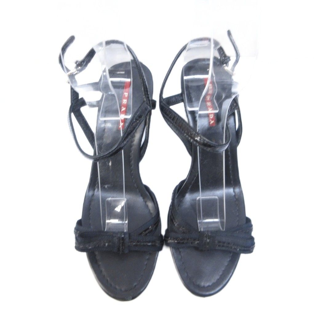 PRADA リボンミュール プラダスポーツ PRADA SPORT リボン レザー サンダル ミュール
