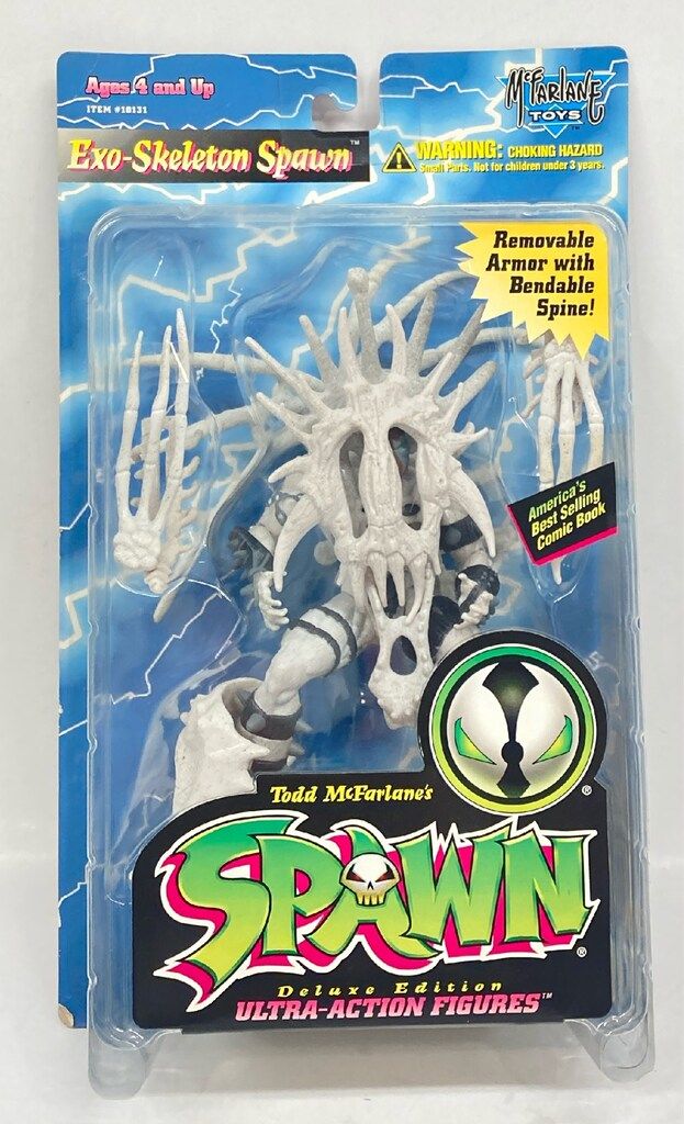 McFARLANE TOYS SERIES 4 EXO SKELETON SPAWN (白アーマー