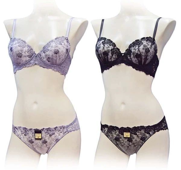 sanei/サンエイ/10614PU/ブラショーツセット/パープル/脇高ブラ/A70