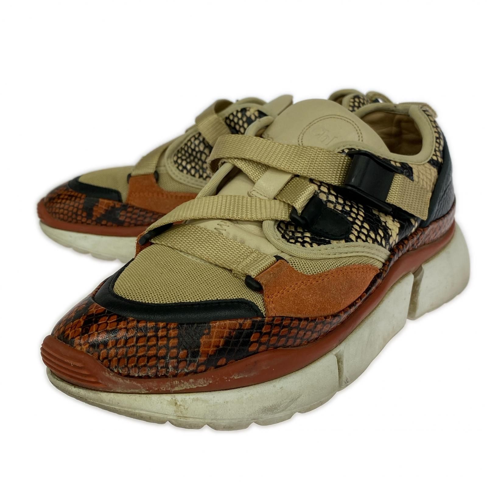 Chloe クロエ ボリュームソールスニーカー size37/ブラウン系 - メルカリ