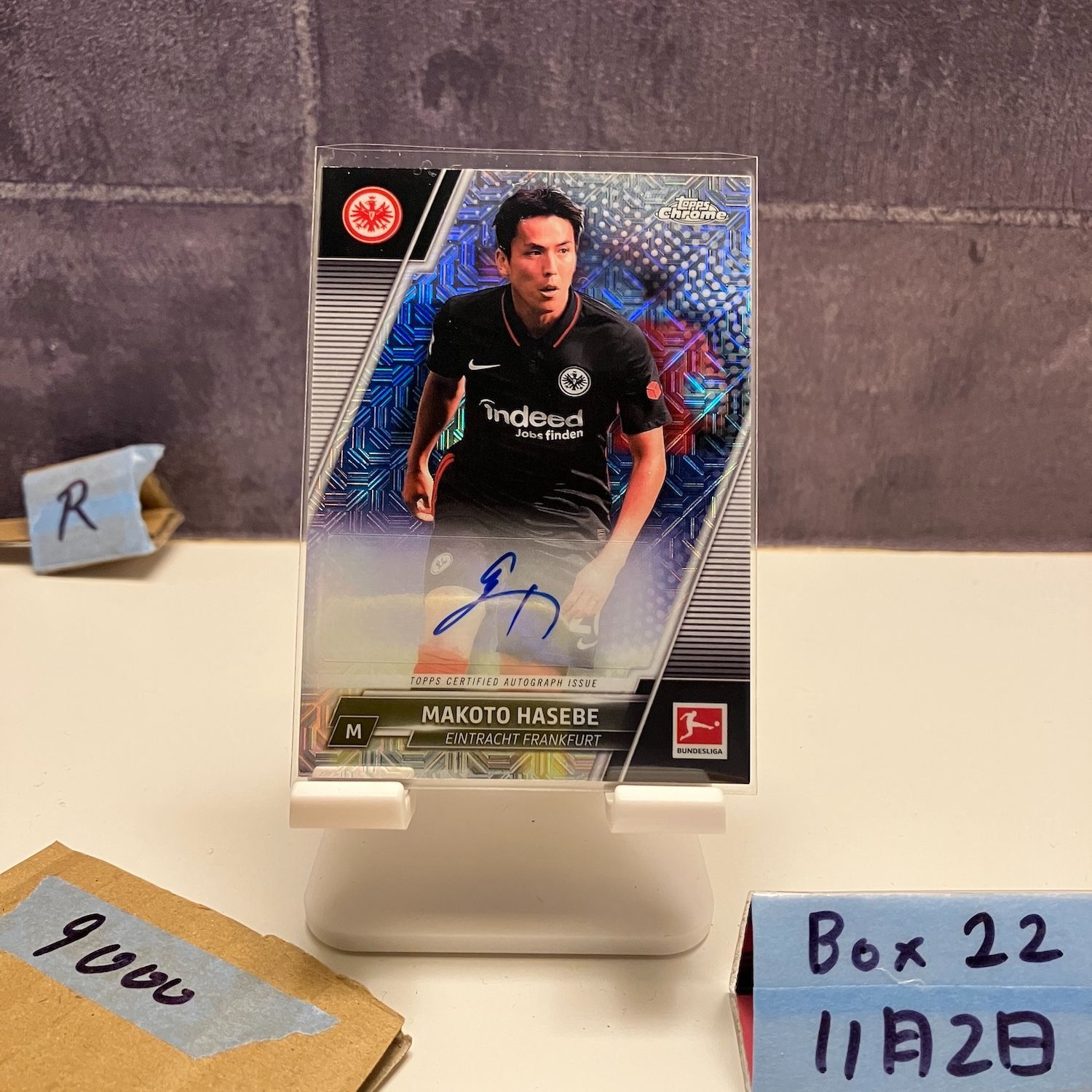 2021-22 Topps Chrome Bundesliga 長谷部誠 Makoto Hasebe 直筆サイン