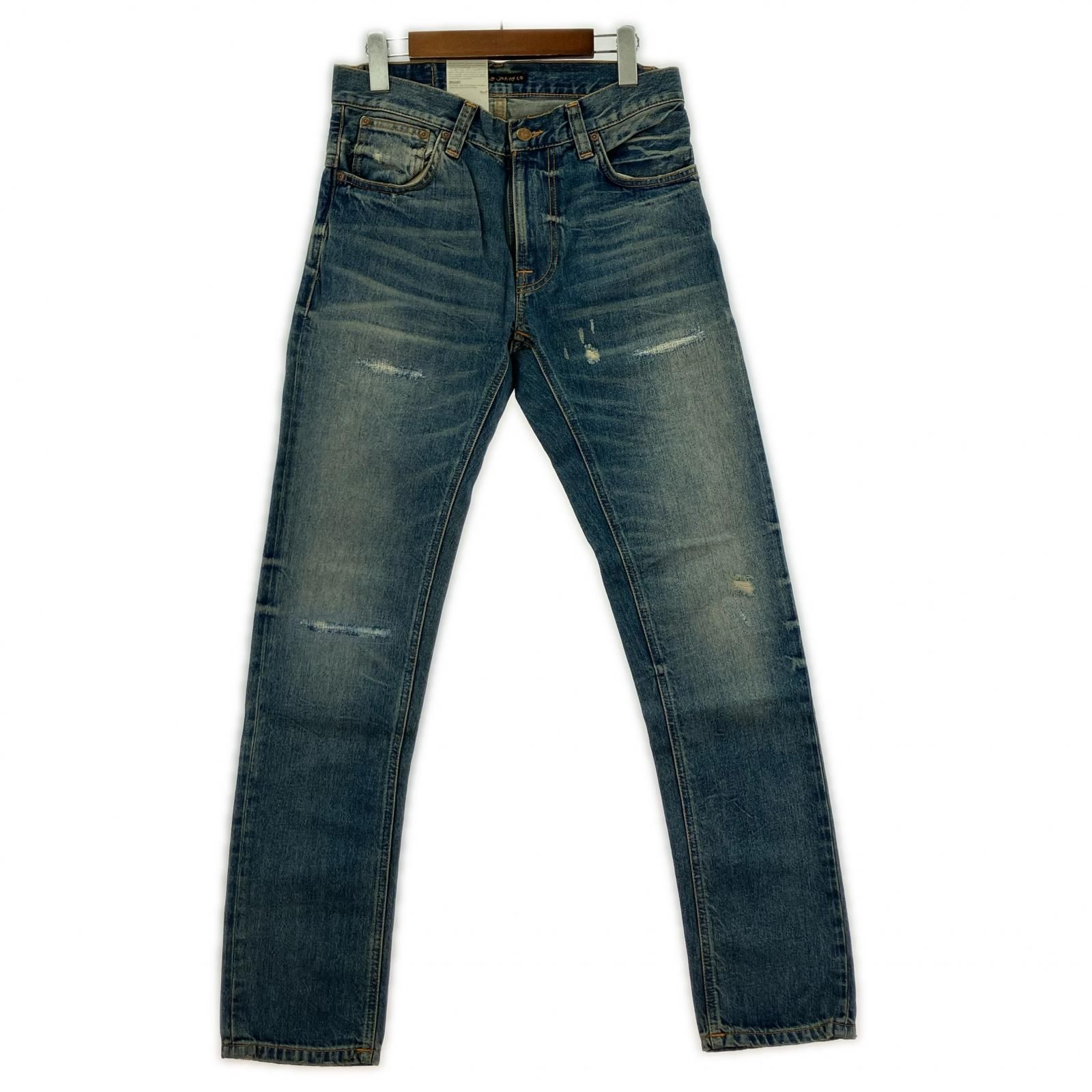 Nudie Jeans ヌーディージーンズ タグ付き ダメージ加工デニムパンツ 