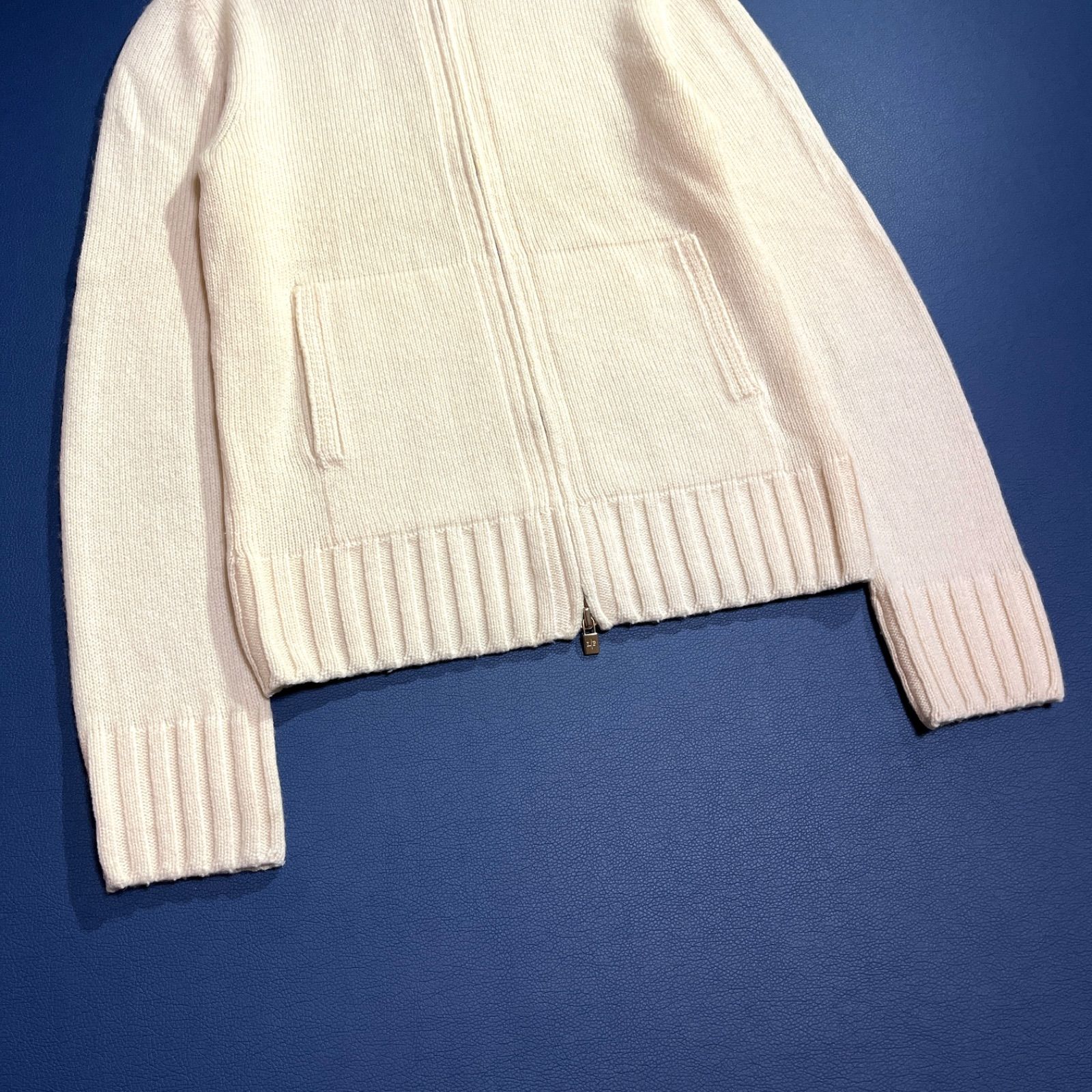 cj65a Loro Piana カシミヤ100% ジップアップカーディガン 最高級品