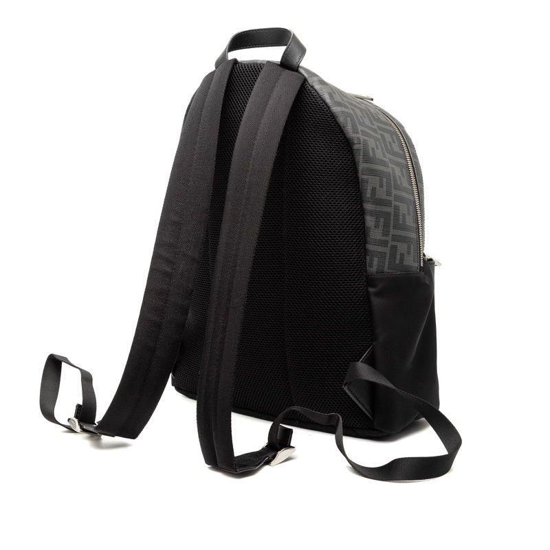 フェンディ ズッカ リュック バックパック 7VZ042 ブラック イエロー