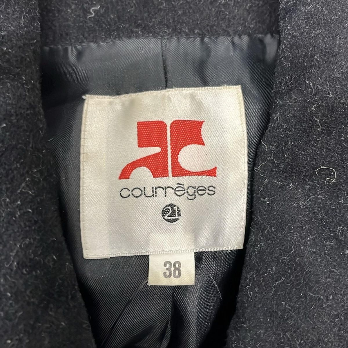 COURREGES(クレージュ) コート サイズ38 M レディース美品 - ダーク