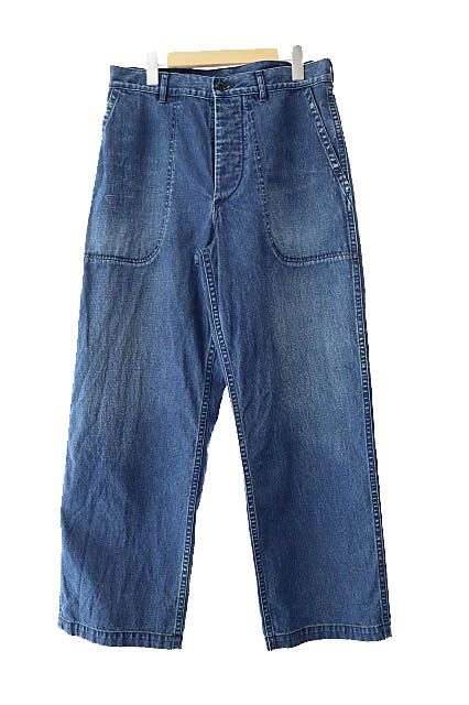【中古】A.PRESSE アプレッセ 22AW US Navy Denim Baker Pants USネイビー デニム ベイカー パンツ ジーンズ 1 251119 A.PRESSE アプレッセ 22AW US Navy Denim Baker Pants USネイビー
