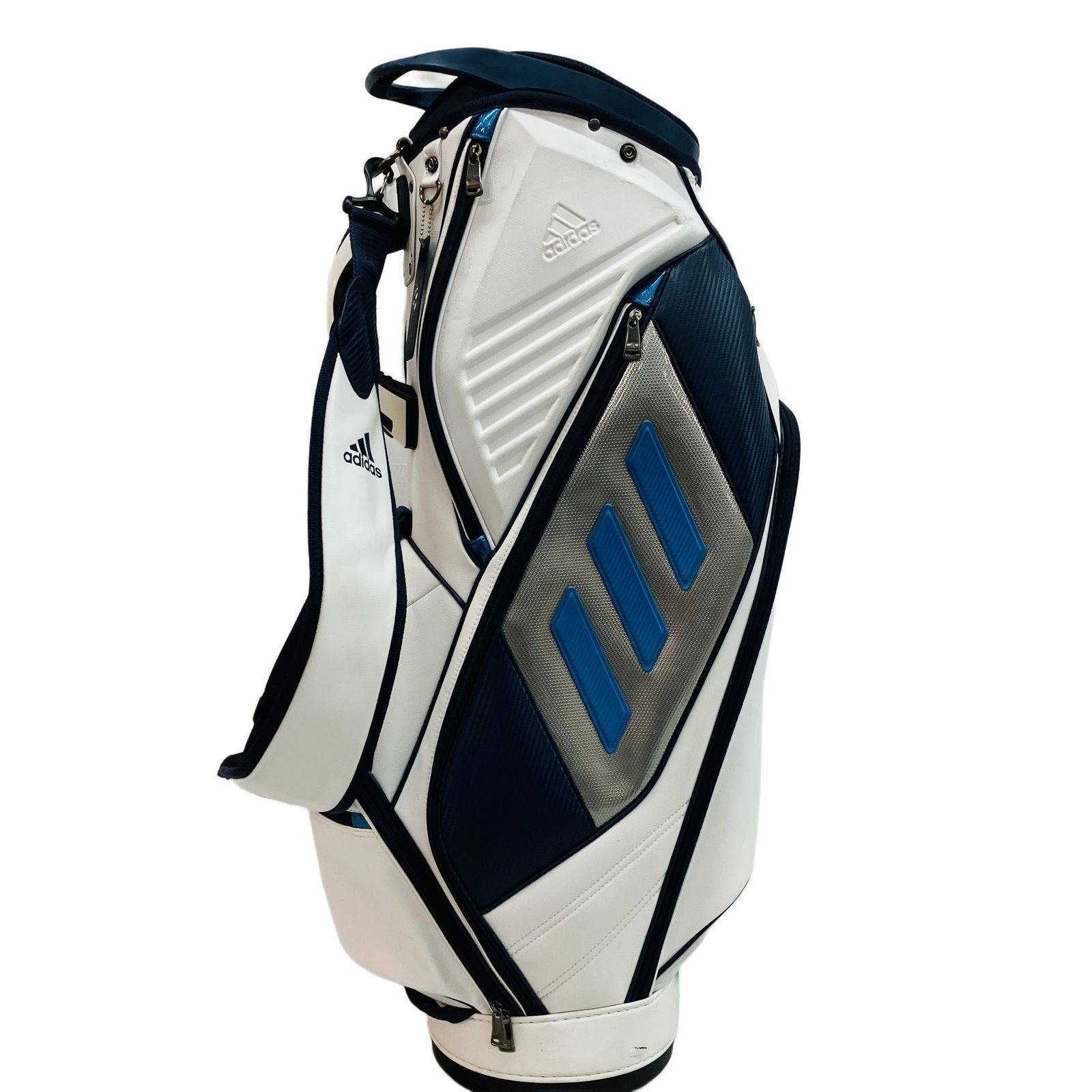 【正規品】アディダスゴルフ BG329 キャディバッグ 9.5型 GQ9257 アディダス AD21FW BG329 GT5933 WH/NV ZGキャディバッグ メンズ 47