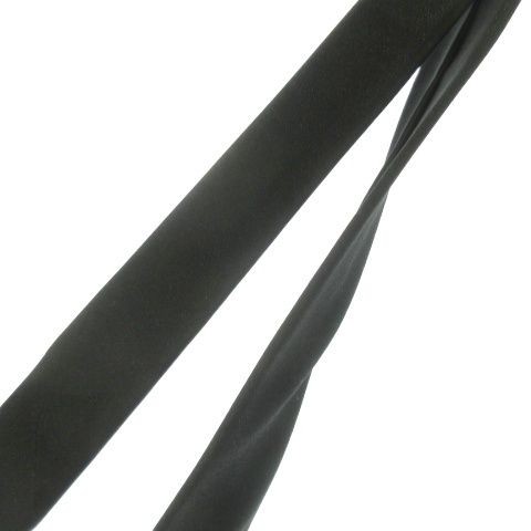 サンローラン パリ SAINT LAURENT PARIS ネクタイ ナロー 絹 シルク 黒