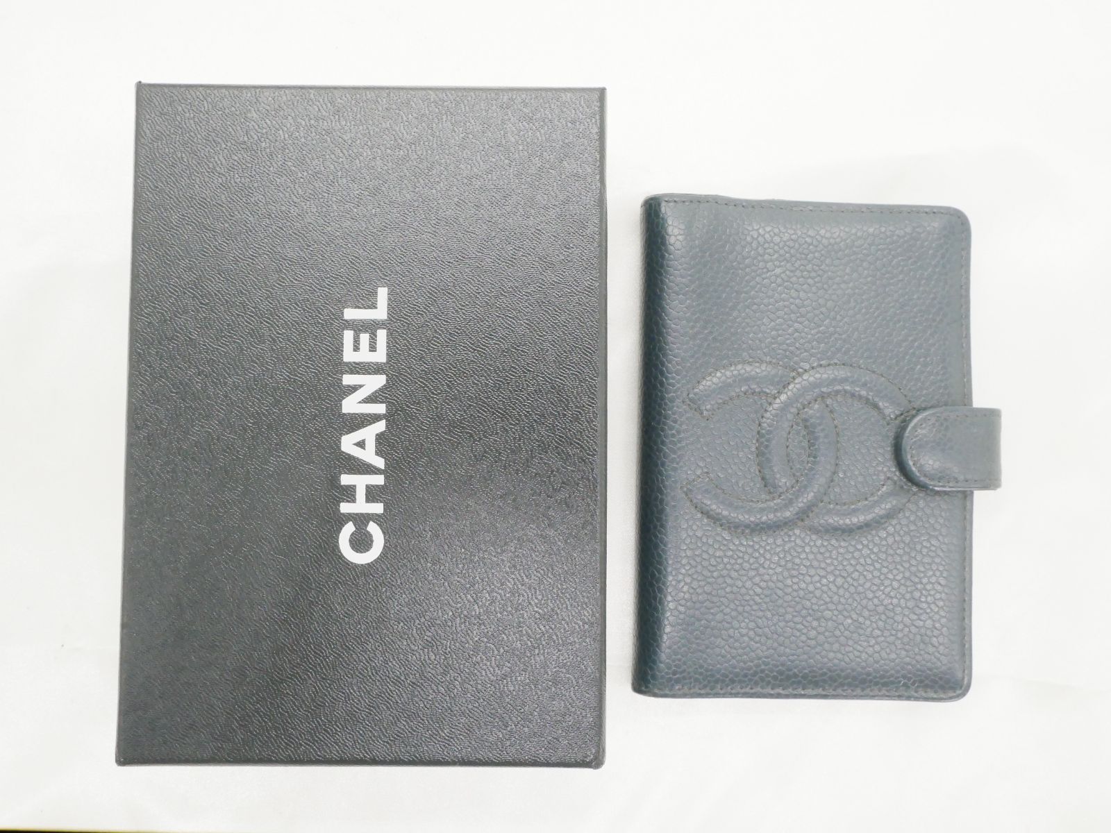 シャネル 5リング ホルダー レザー ノートブック カバー ゴールド シャネル5リングホルダー キャビアスキン ココマーク 手帳カバー