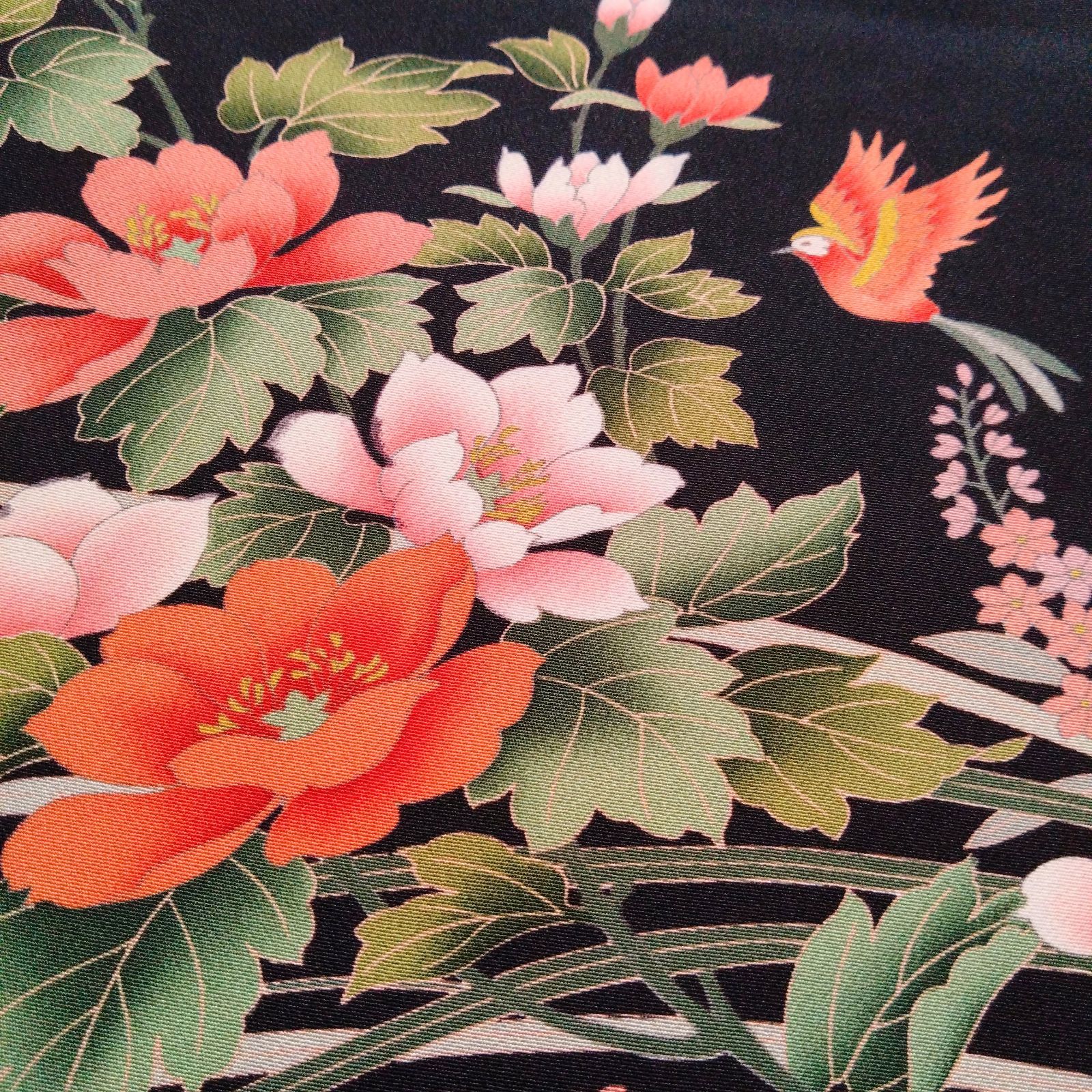 ❦Kaena❦ 着物リメイク ワンピース コンシャス ロング ギャザー