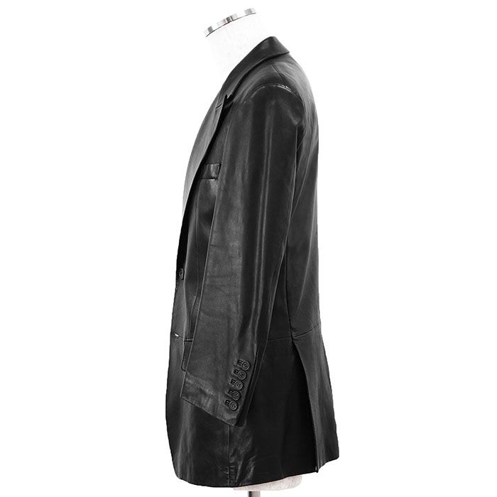 GUCCI グッチ レザージャケット トム・フォード期 ロゴ ボタン 2B