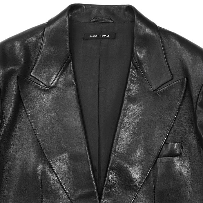 GUCCI グッチ レザージャケット トム・フォード期 ロゴ ボタン 2B