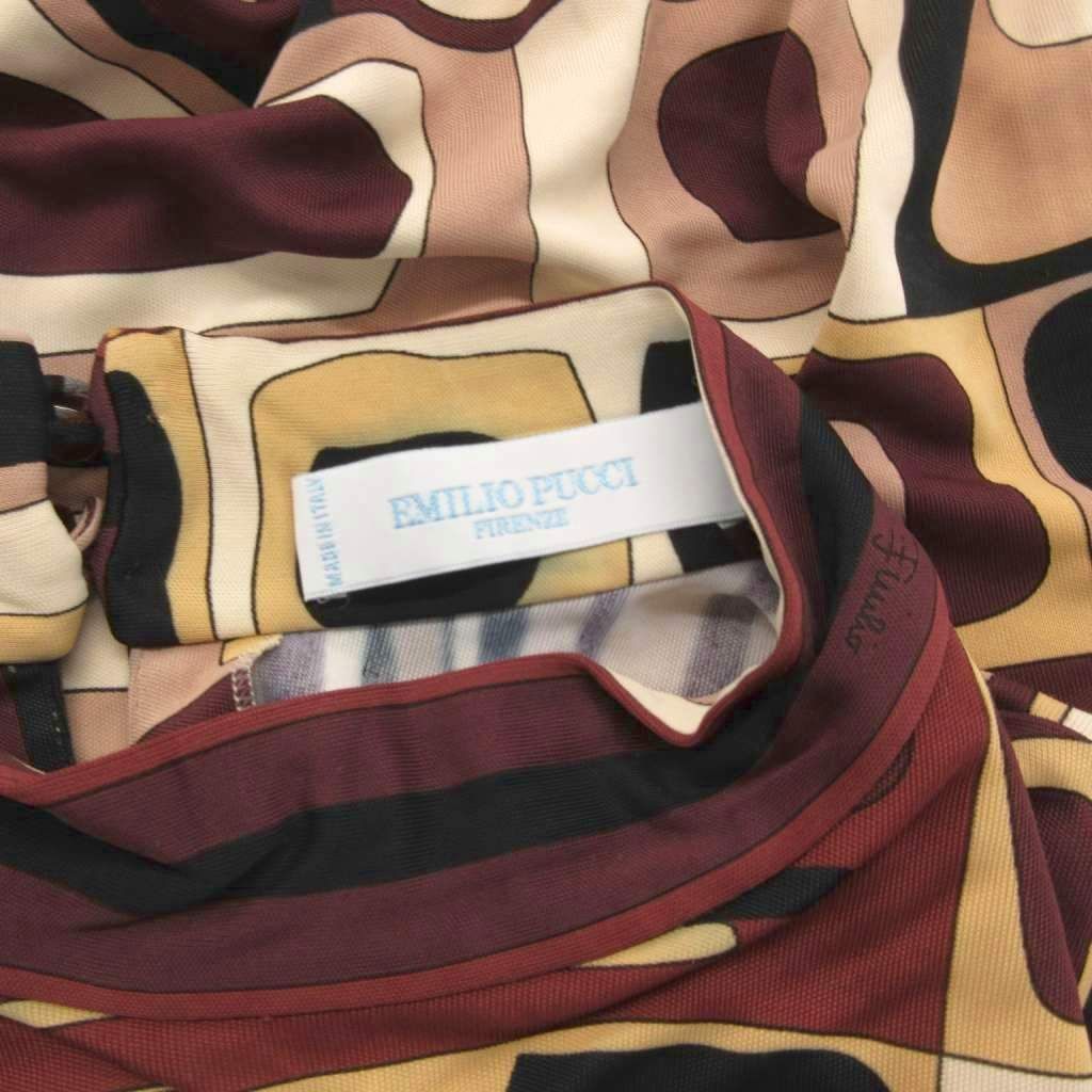 ブラックフライデー☆ EMILIO PUCCI プッチ 半袖ワンピース Vネック