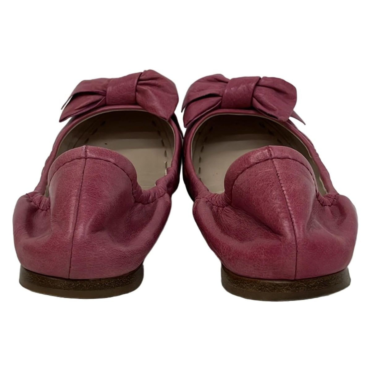 miumiu(ミュウミュウ) フラットシューズ 37 1/2 レディース - ピンク