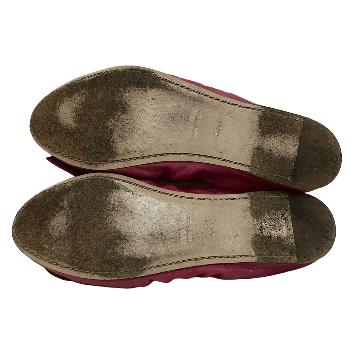 miumiu(ミュウミュウ) フラットシューズ 37 1/2 レディース - ピンク