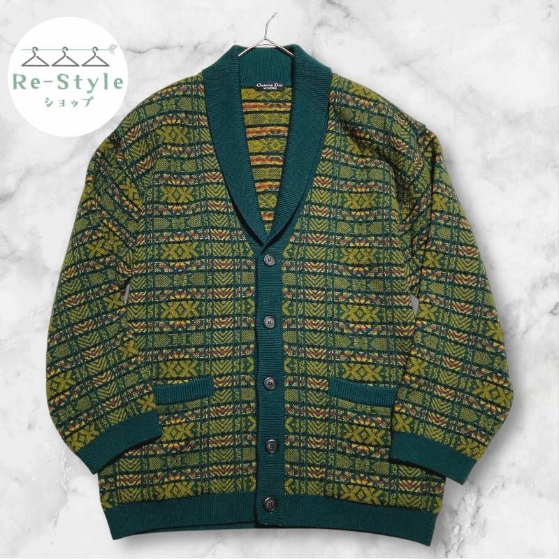 【古着】Christian Dior MONSIEUR カーディガン Mサイズ Christian Dior MONSIEUR クリスチャンディオールムッシュ ショール