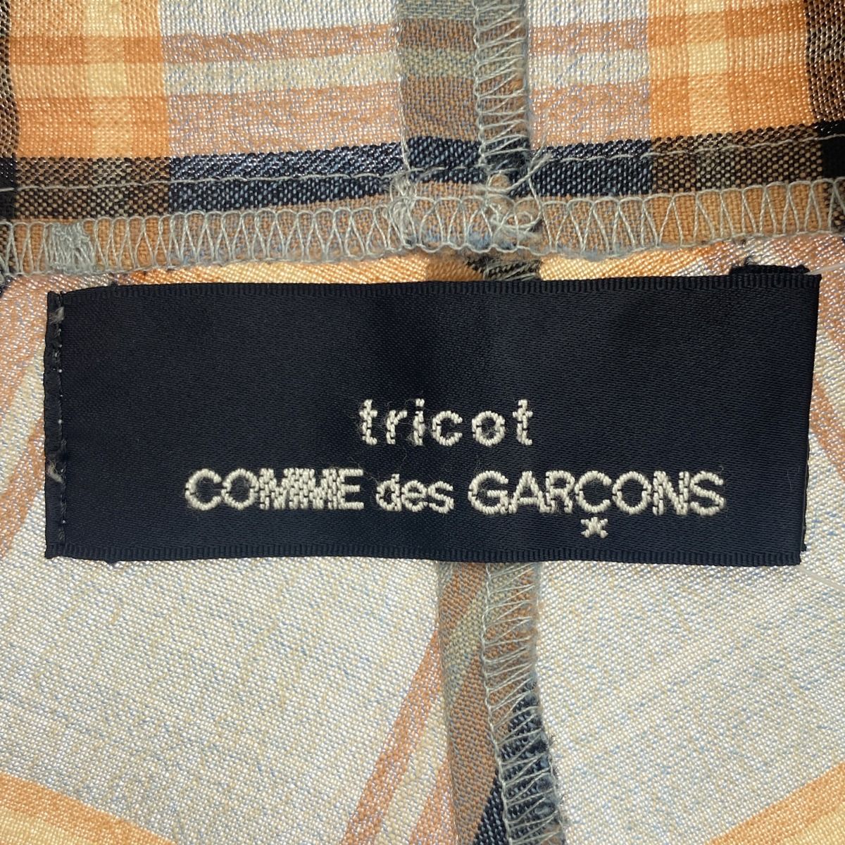 tricot COMME des GARCONS トリココムデギャルソン AD1996 チェック 