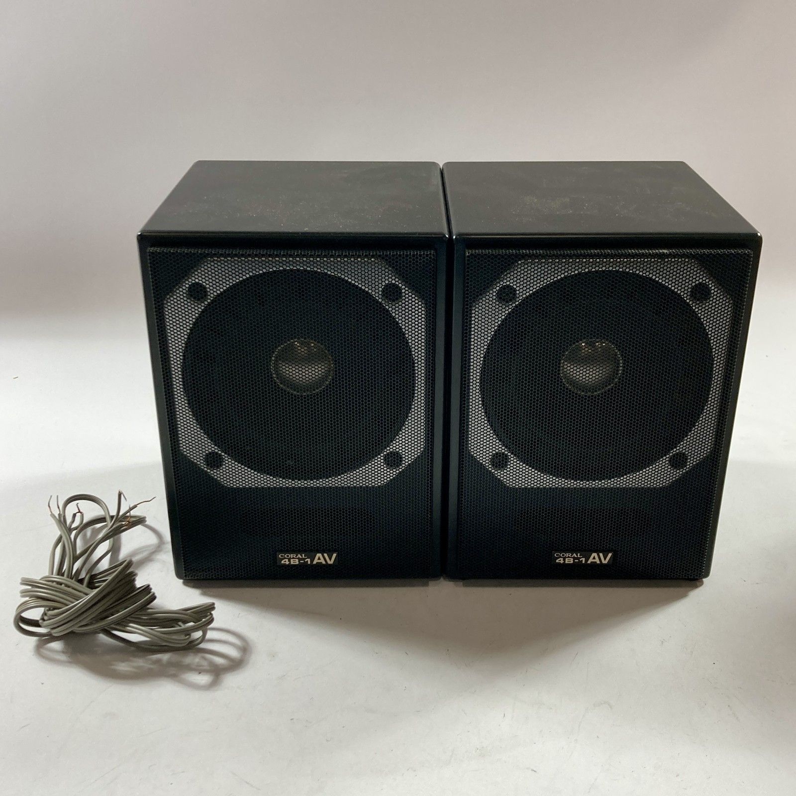 ☆ CORAL スピーカーシステム 2個 4B-1AV ブラック オーディオ機器