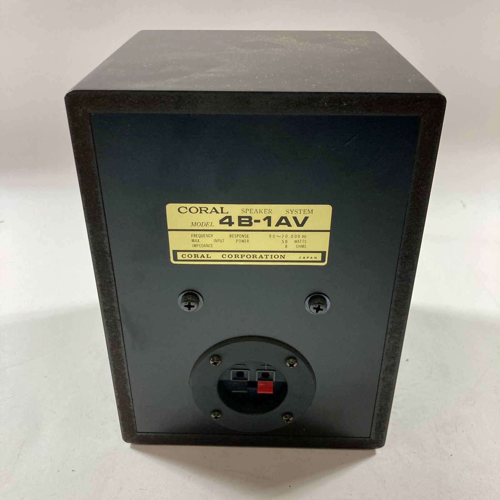☆ CORAL スピーカーシステム 2個 4B-1AV ブラック オーディオ機器