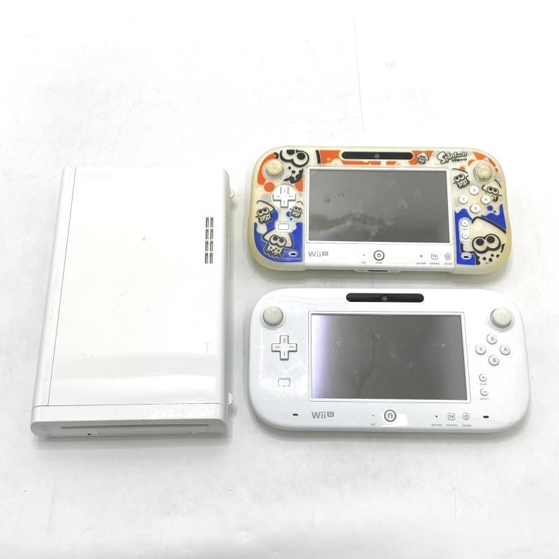中古】本体S）【ｼﾞｬﾝｸ】WiiU本体1台 WiiUﾊﾟｯﾄﾞ2台 WUP-101【動作未保証