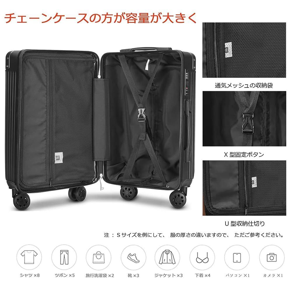 Xindzy] スーツケース キャリーバッグ キャリーケース 機内持込 TSA