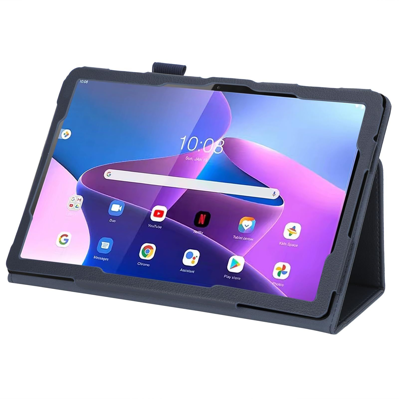 wisers Lenovo Tab B10 (3rd Gen) 専用 タブレットケース (ダーク