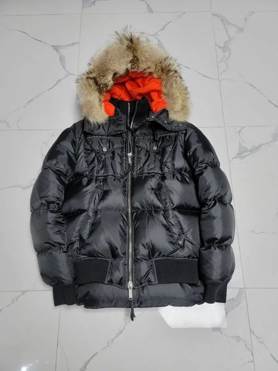 ディースクエアード2 DSQUARED2 コヨーテ ファー ダウン ジャケット 46