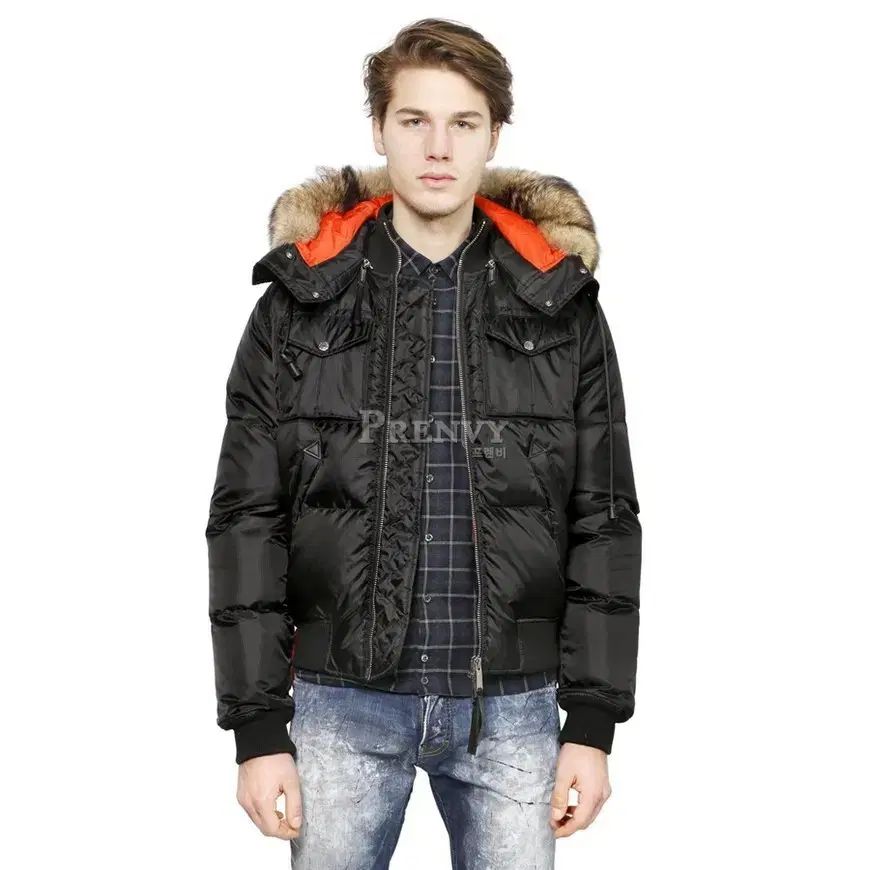 DSQUARED2 / ラムレザー コヨーテファー付 ジャケット【定価65万】 DSQUARED2 / ラムレザー コヨーテファー付 ジャケット【定価65万