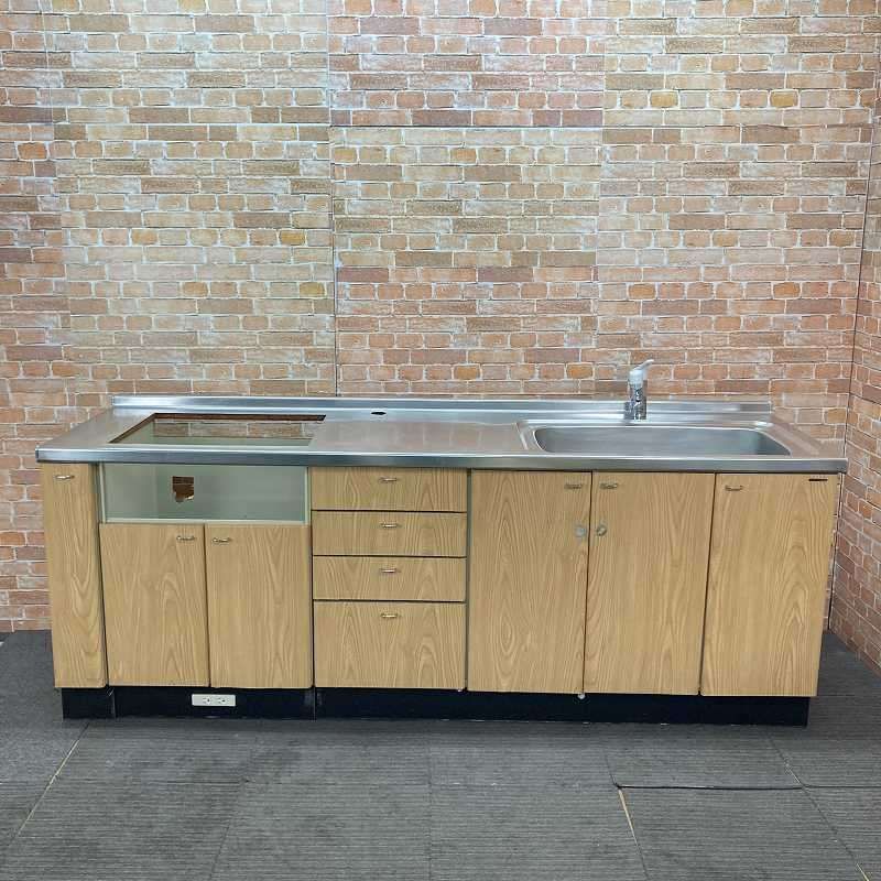 中古品】サンウェーブ工業 ステンレス製 シングルレバー水栓付き