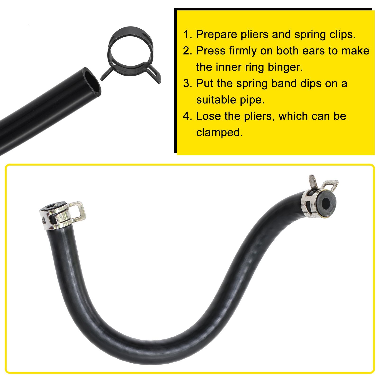 uxcell ホースクランプ スプリングクランプ エアチューブクリップ 燃料ホースパイプ用 6mm ばね式 低圧 10個入り : ソウテン - 通販  - Yahoo!ショッピング OCR 200個 6-22mm 燃料ホースラインスプリングクリップクランプ ファスナー シリコーン真空ホース  パイプクランプ ... 60個 燃料シリコン真空ホーススプリングバンドタイプアクションパイプクランプ低圧エアクリップクランプサイズ:6mm 9mm 10mm