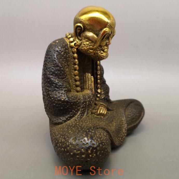 仏教美術 仏像 達磨祖師仏像 招財 開運 風水 銅製品 工芸品 置物