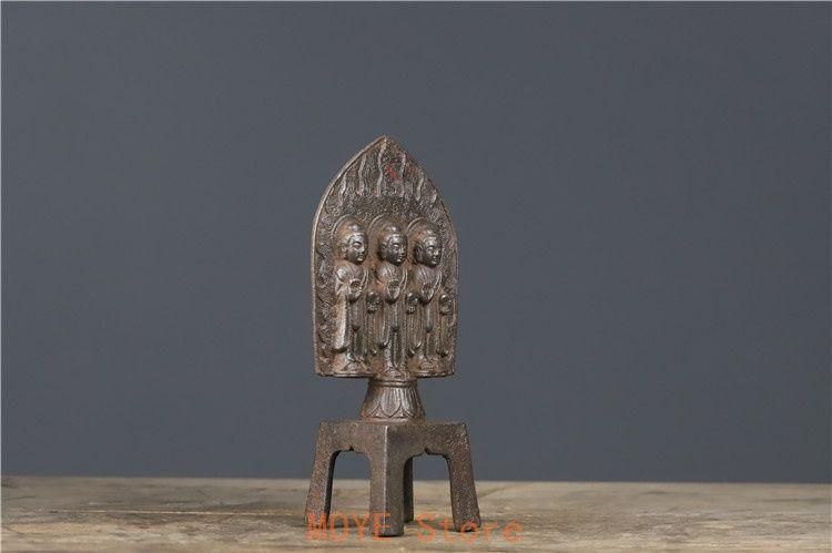 鉄器 鉄仏 大腹弥勒仏 仏像 鎮宅 辟邪 開運 風水 招財 工芸品 美術品 置物 鉄器 鉄仏 北魏仏像 ベンチ仏 三世仏 開運 風水 招財 辟邪 工芸品 置物