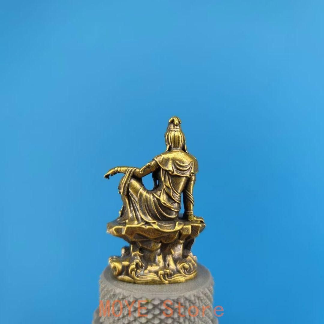 仏教美術 仏像 水月観音 小仏像 銅製 銅器 仏教美術 仏像 水月観音 小仏像 銅製 銅器