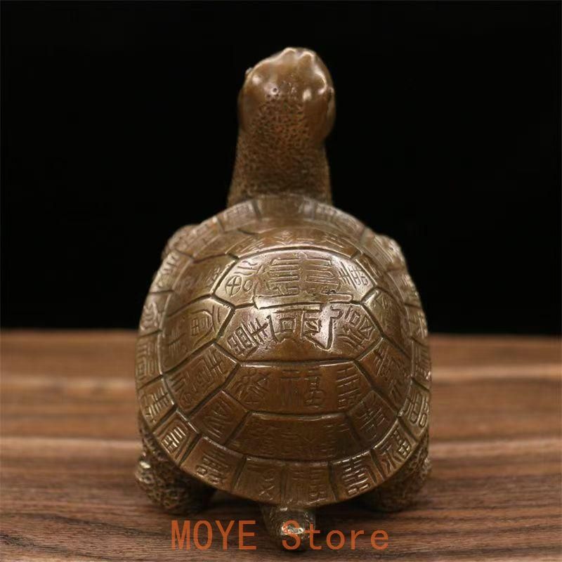 銅製 亀 福寿亀 リビング 玄関 机オフィス 茶室 開運風水 装飾品 工芸