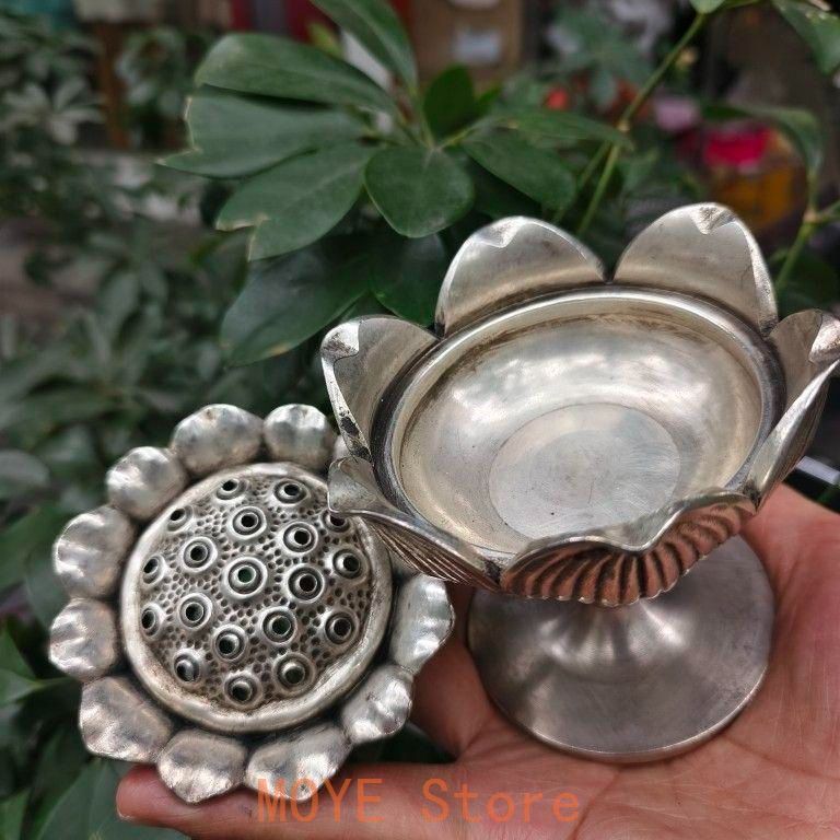 銅製 香炉 宝蓮灯薫香炉 蓮華香炉 茶道具 香道具 装飾品 工芸品 置物