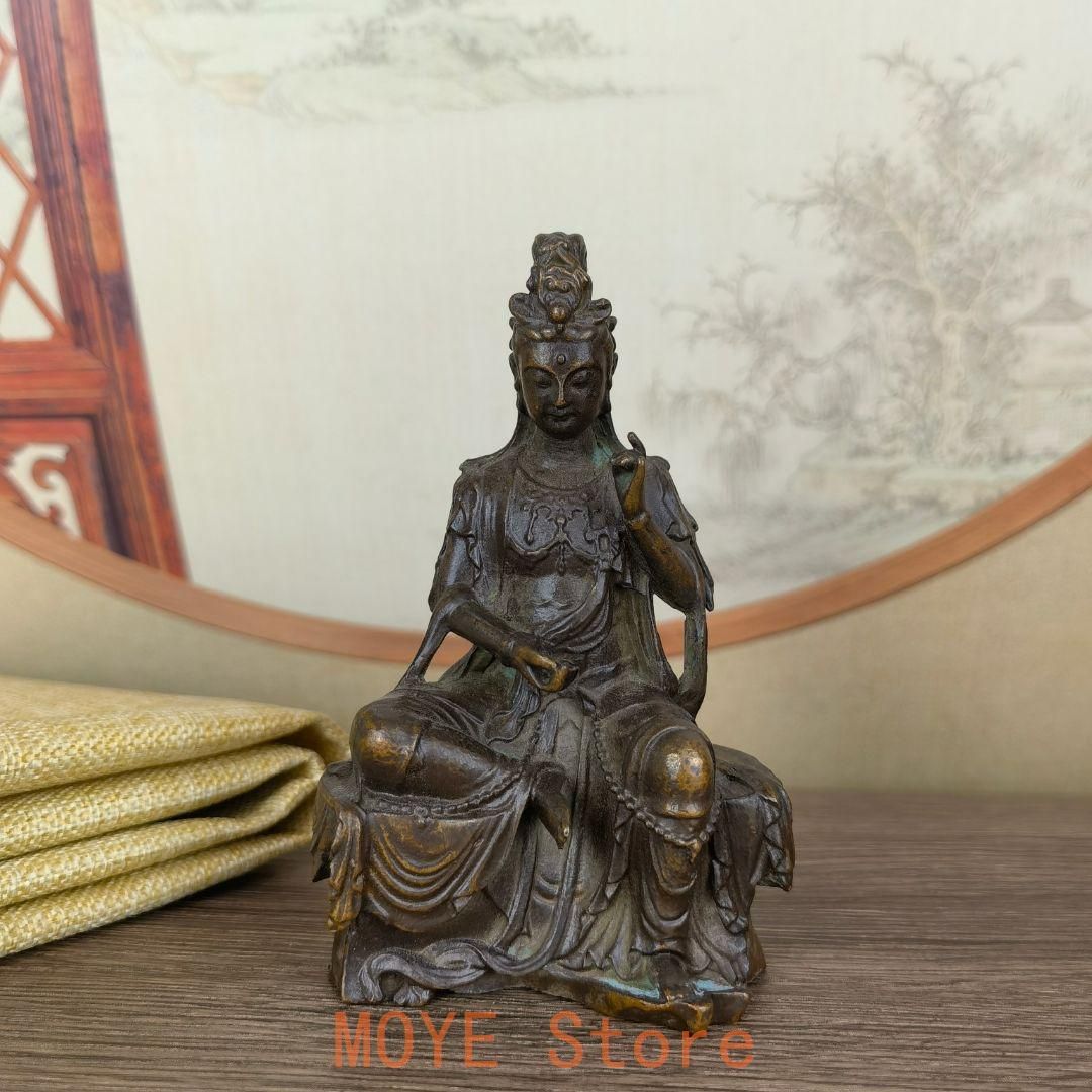 仏教美術 仏像 自在観音 小仏像 銅製 銅器 - メルカリ