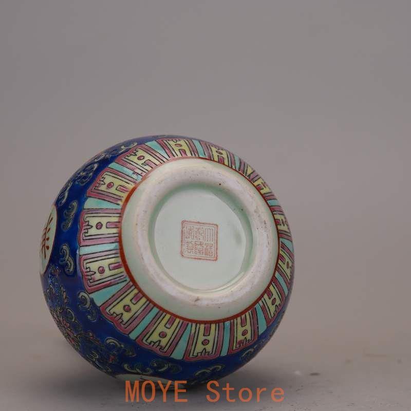 清乾隆粉彩胆瓶 挿花器 景徳鎮 陶磁器 装飾品 現代工芸品 美術品 置物