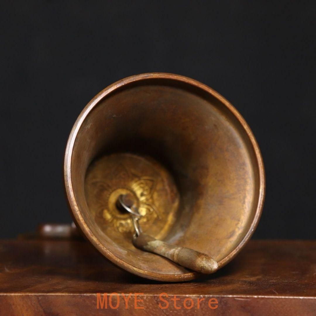 銅製 法器 三清三叉太極八卦鈴 手揺鈴 開運 風水 招財 置物 工芸品