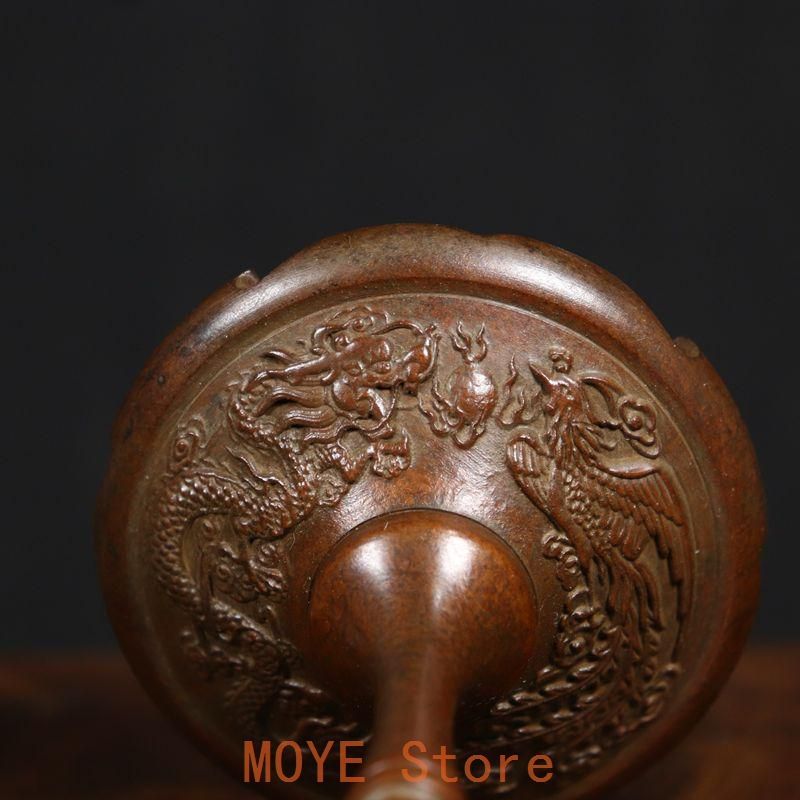 銅製 香炉 龍鳳博山香り炉 檀香炉 茶道具 香道具 装飾品 工芸品 置物