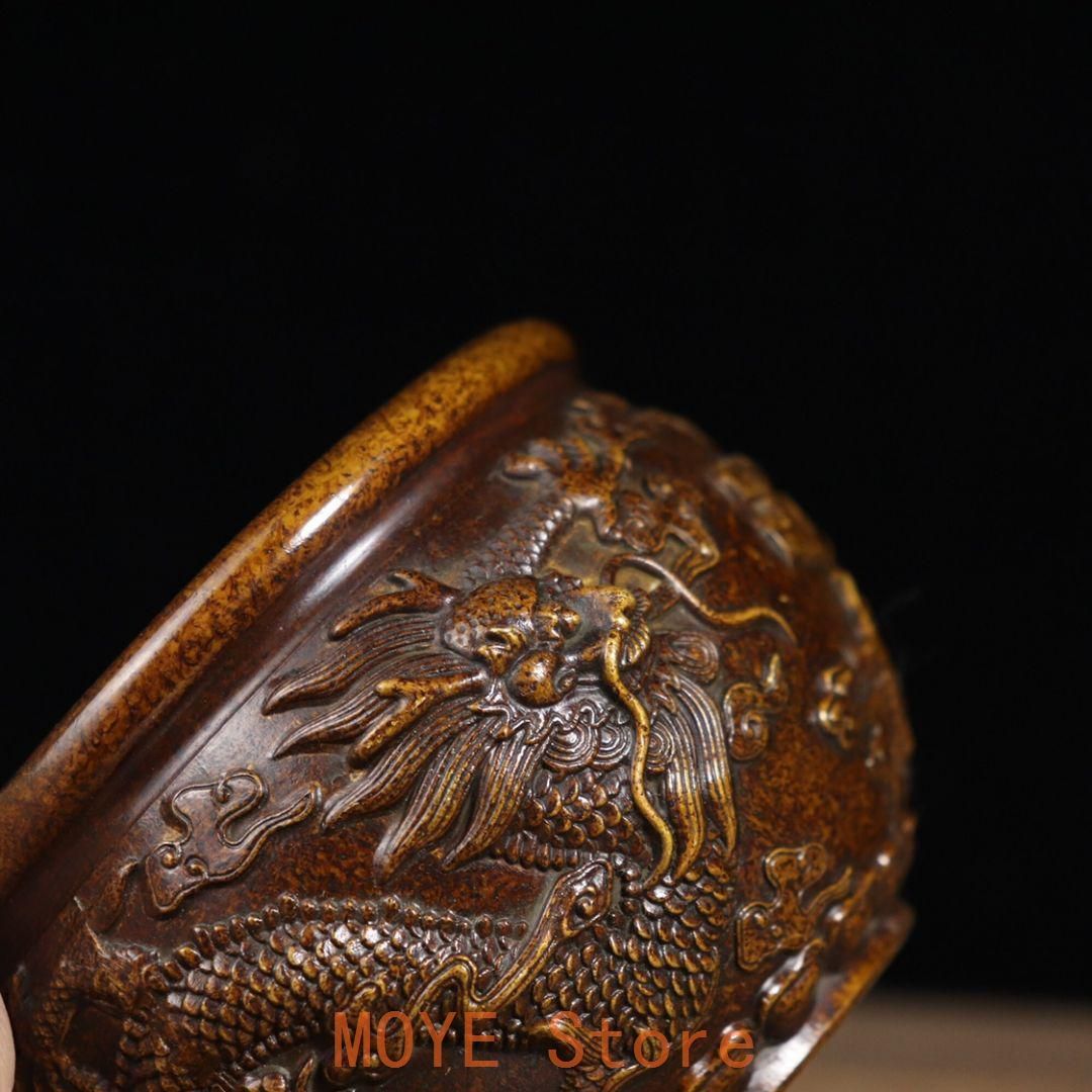 銅器 銅壺 双竜香炉 仏具 灰皿 収納缶 装飾品 工芸品 置物 銅器 銅壺 双竜香炉 仏具 灰皿 収納缶 装飾品 工芸品 置物 - メルカリ