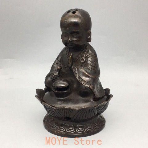 仏教美術 小坊主薫香炉 香道具 茶台置物 銅製品 装飾品 工芸品 - メルカリ