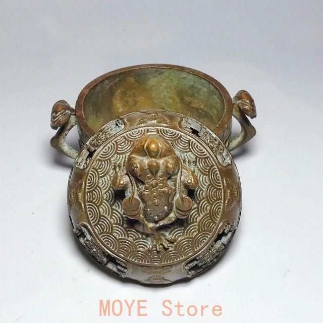 時代青銅製 金工細工 亀香炉 薫香炉 銘文付『亀の置物』 オブジェ 古美術茶道具 閑】時代青銅製 金工細工 亀香炉 薫香炉 銘文付『亀の置物』 オブジェ